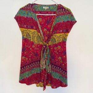 ETRO Milano Stretch Paisley Print Top Tunic Size 42/US6‎ Quiet Luxury Designer